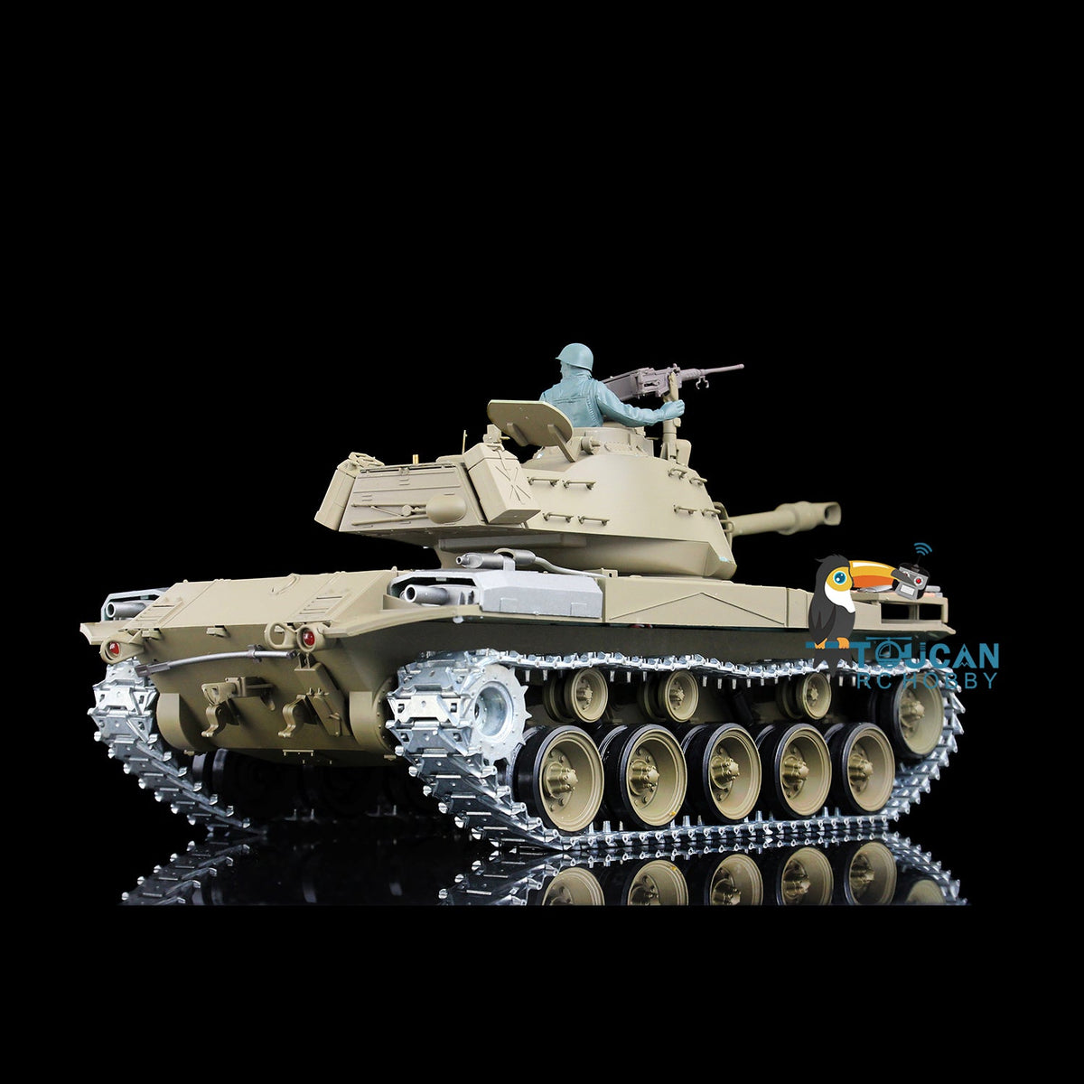 TOUCAN RC HOBBY Heng Long 1/16 TK7.0 USA Walker Bulldog 3839 RTR RC Tank FPV 360 Degrees Turret Smoke IR BB Unit Metal Tracks Gearbox Sprockets Wheels