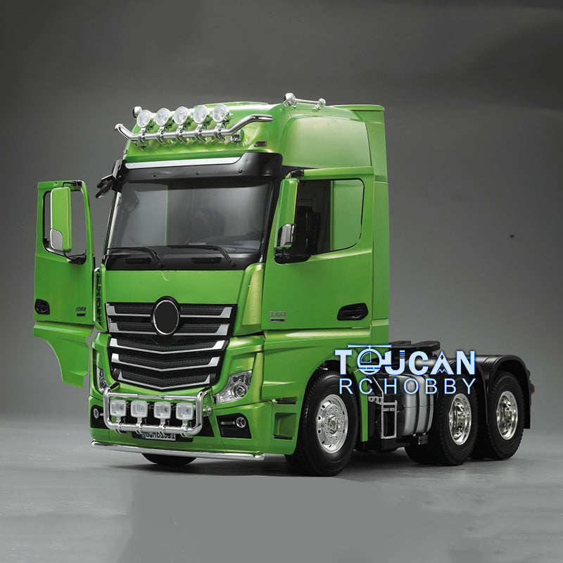 TOUCAN RC HOBBY HHRC Hobby 1/14 6x4 Painted KIT Highline RC Tractor Truck Radio Controlled Car Model Open Door Motor Eletric Machine