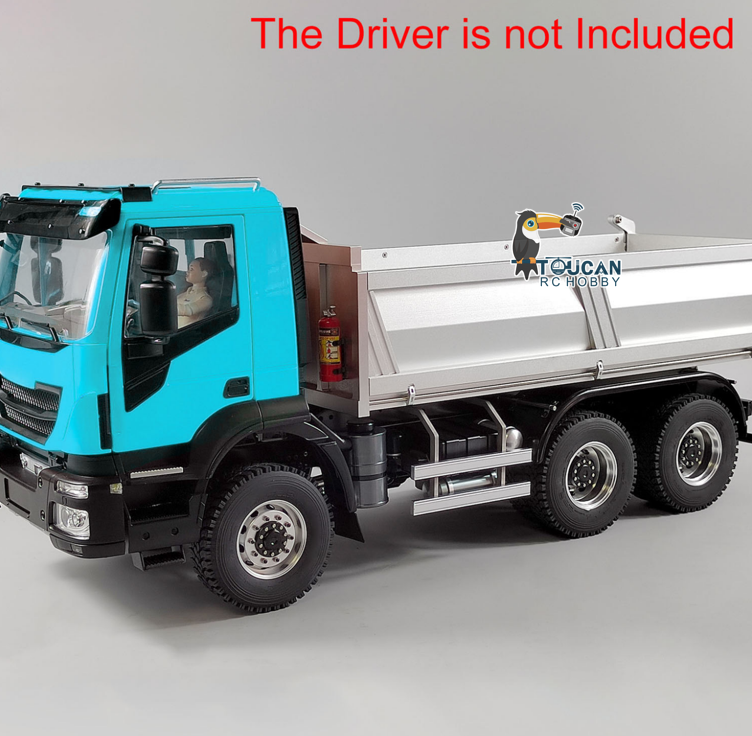 TOUCAN RC HOBBY MODO 1/14 6x6 Metal Hydraulic RC Dumper Truck Remote Controlled Simulation Car Hobby Models 2-speed Gearbox ESC Servo