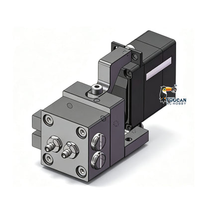 TOUCAN RC HOBBY CUT RC Hobby 1CH 2CH 3CH 4CH 5CH Metal Directional Valve W/ Servo Spare Part for 1/14 RC Excavator Loader forklift Radio Controlled Truck Model