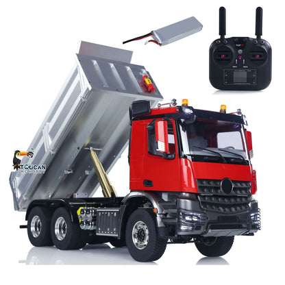 TOUCAN RC HOBBY MODO 6X6 Metal Chassis 3348 RC Hydraulic Dumper 1/14 Radio Controlled Tipper NO Lock Light Sound Radio Battery Construction Truck RTR