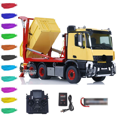 TOUCAN RC HOBBY JXModel VL18U K3363 Cabin 1/14 Metal RC Hydraulic Skip Loader RTR 6x4 Axles Differential Lock 4-Way Valve 2-Speed Gearbox Light Sound for Collectors