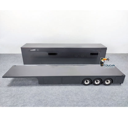 TOUCAN RC HOBBY HHG Model 2in1 1:14 Metal 3 Axles Container Semi-Trailer for RC Tractor Truck Radio Control Car Hobby Model