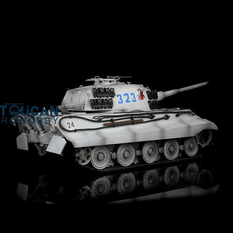 TOUCAN RC HOBBY Heng Long 1/16 TK7.0 Plastic German King Tiger RTR RC Tank Model 3888A Sound Light Smoke BB Infrared Combat Metal Barrel