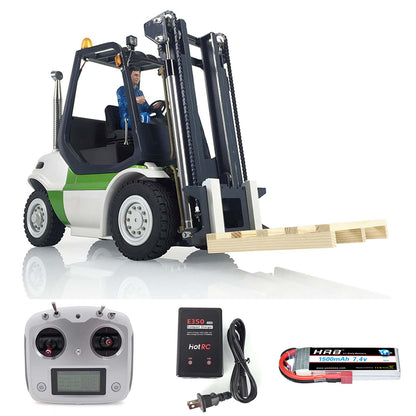 TOUCAN RC HOBBY LESU 1/14 RC Hydraulic Forklift Transfer Car Painted RTR Truck Motor Light Battery Radio System Remote Control Vehicles