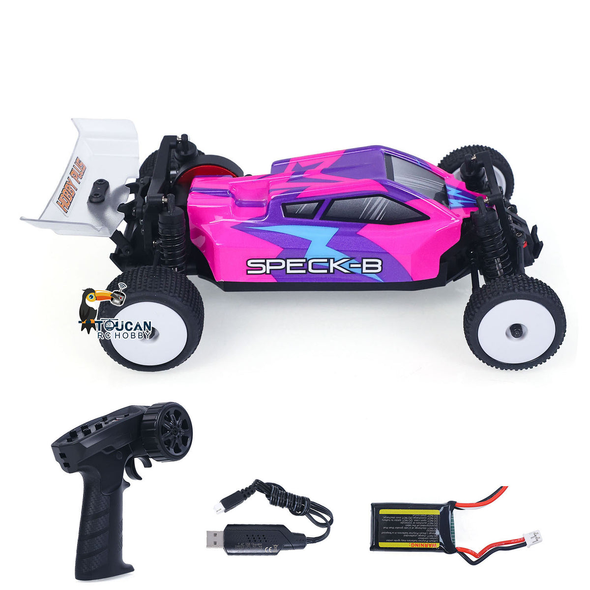 TOUCAN RC HOBBY Hobby Plus 1/24 2WD RC Desert Car Remote Control Off Road Vehicle Speck-B RTR Motor 28A ESC 5G Servo No Light Sound System