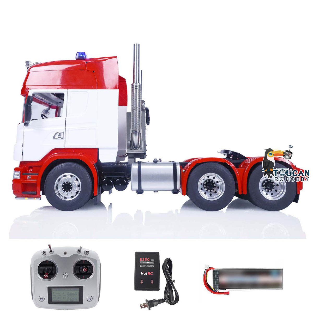 TOUCAN RC HOBBY LESU 1/14 RC Car 6X6 RTR Remote Control Tractor Truck Metal Chassis Sounds Light