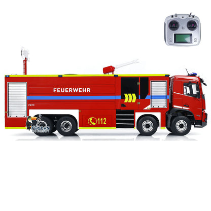 TOUCAN RC HOBBY 1/14 8x4 FMX PS0003 RC Fire Fighting Vehicles Remote Control Extinguisher Truck Hobby Model Lights Sounds Ready to Run