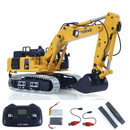 TOUCAN RC HOBBY Yi Gong Fast Free Shipping 1/50 RC Digger PC520 Electric Lifting Radio Control Excavator Engineering Vehicle Metal Tracks Lights Sound Small Collection