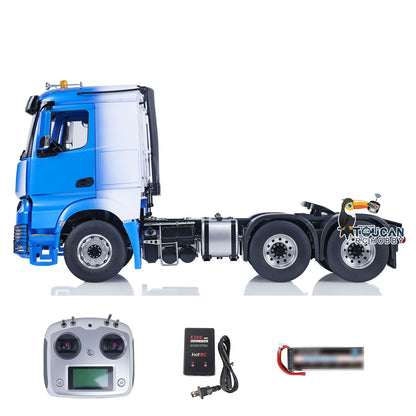 TOUCAN RC HOBBY LESU 6x6 RC Tractor Truck 1/14 Metal Chassis Radio Control Car 2-speed Gearbox