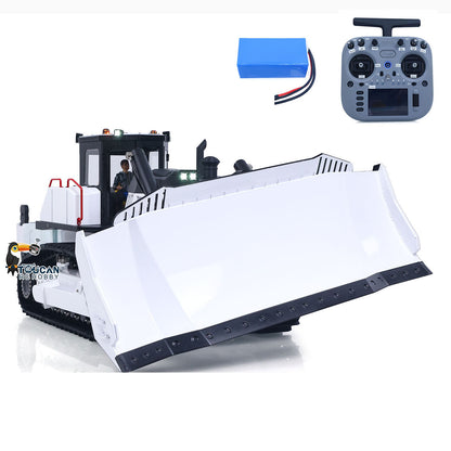 TOUCAN RC HOBBY D155AX 1/12 Metal RC Hydraulic Bulldozer RTR 7-Channel Valve Brushless Motor 5-Shank Rear Plow Light Sound for Model Enthusiast