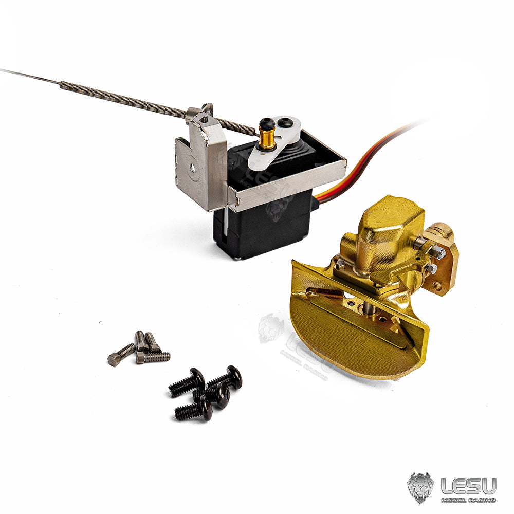 TOUCAN RC HOBBY LESU Metal Electric Rear Hook Tail Hooks Unpainted Suitable for 1/14 Scale RC Tractor Truck Dumper Cars DIY Model