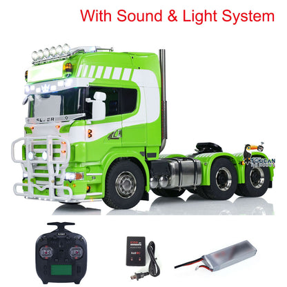 TOUCAN RC HOBBY ScaleClub 6x6 Metal Chassis 1/14 RC Tractor Truck R620 RTR Vehicle Model Air Suspension FlySky ST8 Radio System 3-speed Smoking Unit