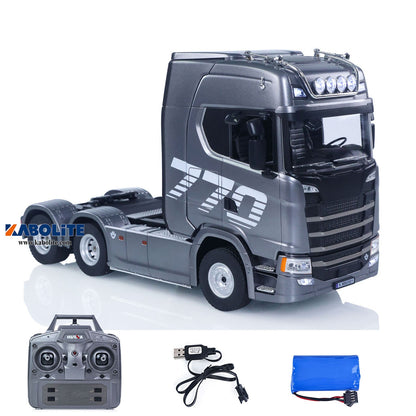 TOUCAN RC HOBBY HUINA 770S 1/18 Plastic 6x4 RC Tractor Truck 1501 PRO with 19CH 2.4G Radio Controller Light Sound for Hobbyists Outdoor Play