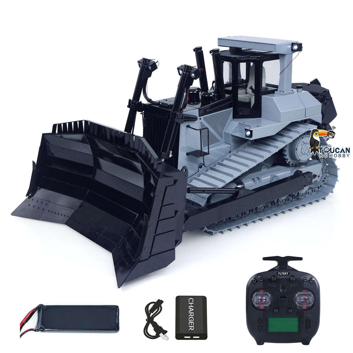 TOUCAN RC HOBBY US Stock JDModel 1/14 RC Bulldozer DXR2  JDM-98 Ultra- Metal RTR