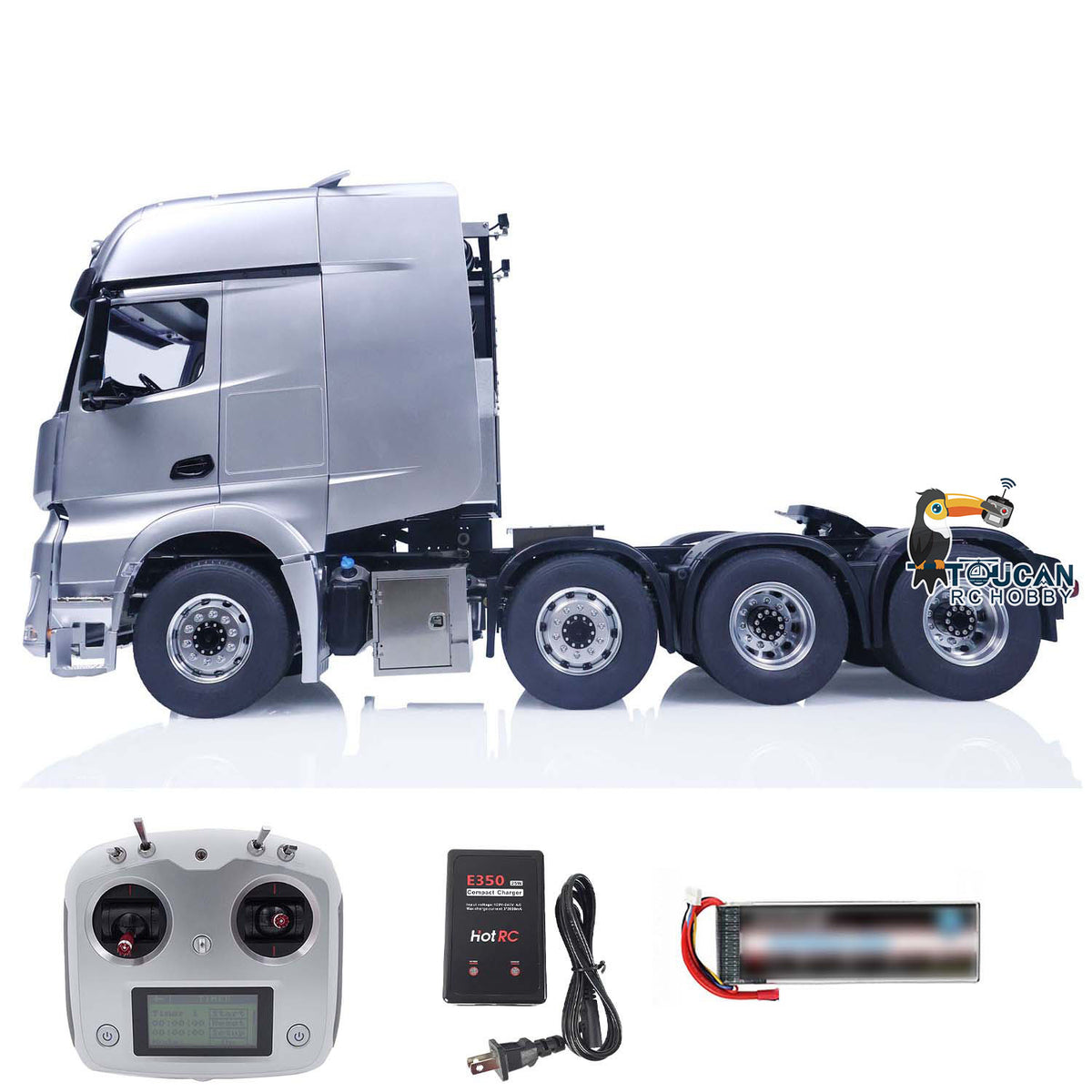 TOUCAN RC HOBBY LESU 1/14 8x8 RC Tractor Truck Metal Chassis High-Quality DIY Remote Control Car