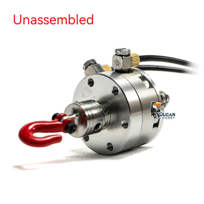 TOUCAN RC HOBBY LESU Metalual Balance Fork Hydraulic Rotary Cylinder Hook Suitable for 1/14 RC Crane Dumper Truck DIY Models