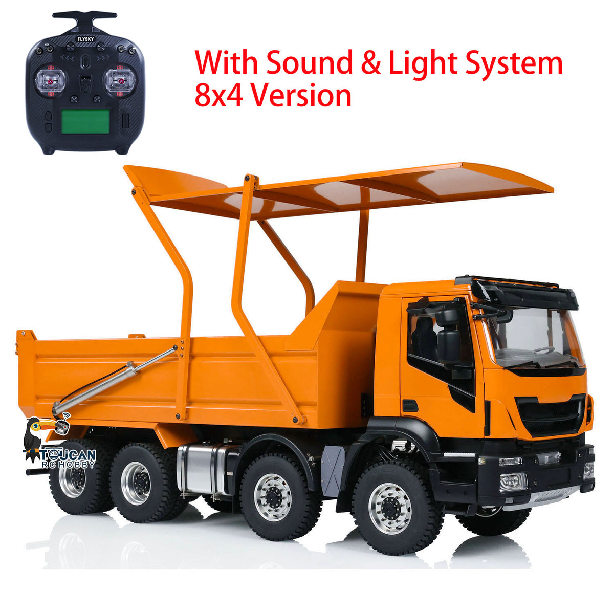 MDModel Metal 1/14 8x4 RC Tipper Truck Flip-over Cover