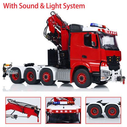 TOUCAN RC HOBBY LESU 8x8 1/14 RC Hydraulic Crane Tractor Truck Fly Jib Remote Control Cars Model