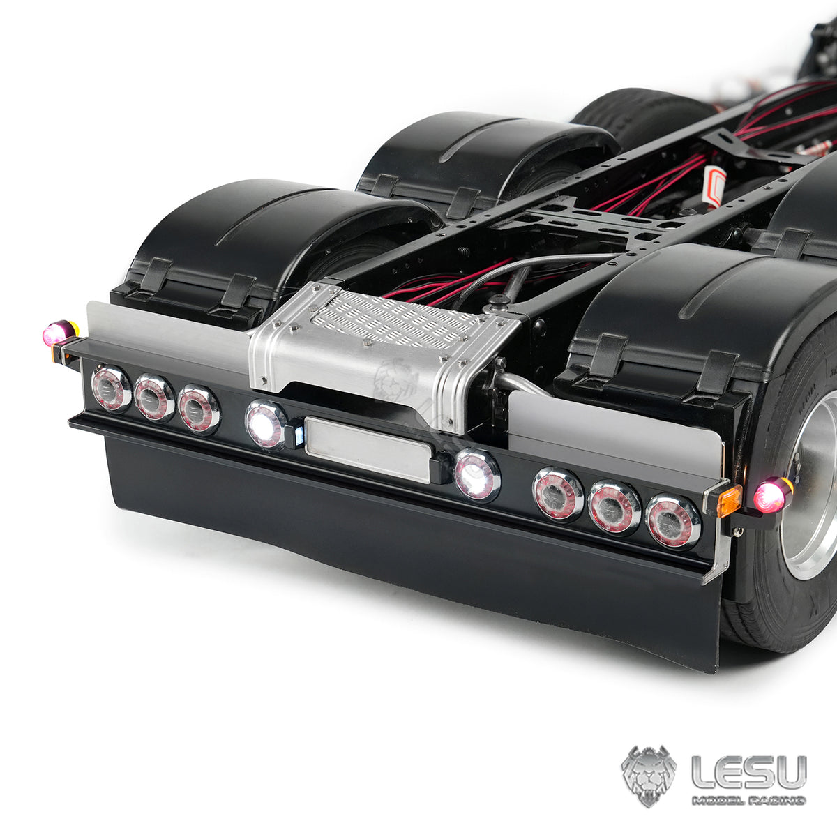 TOUCAN RC HOBBY LESU Metal Rear Beam Taillight Set LED Light for DIY 1/14 RC Tractor Truck 770S Remote Control Lorry Car Model Vehicles