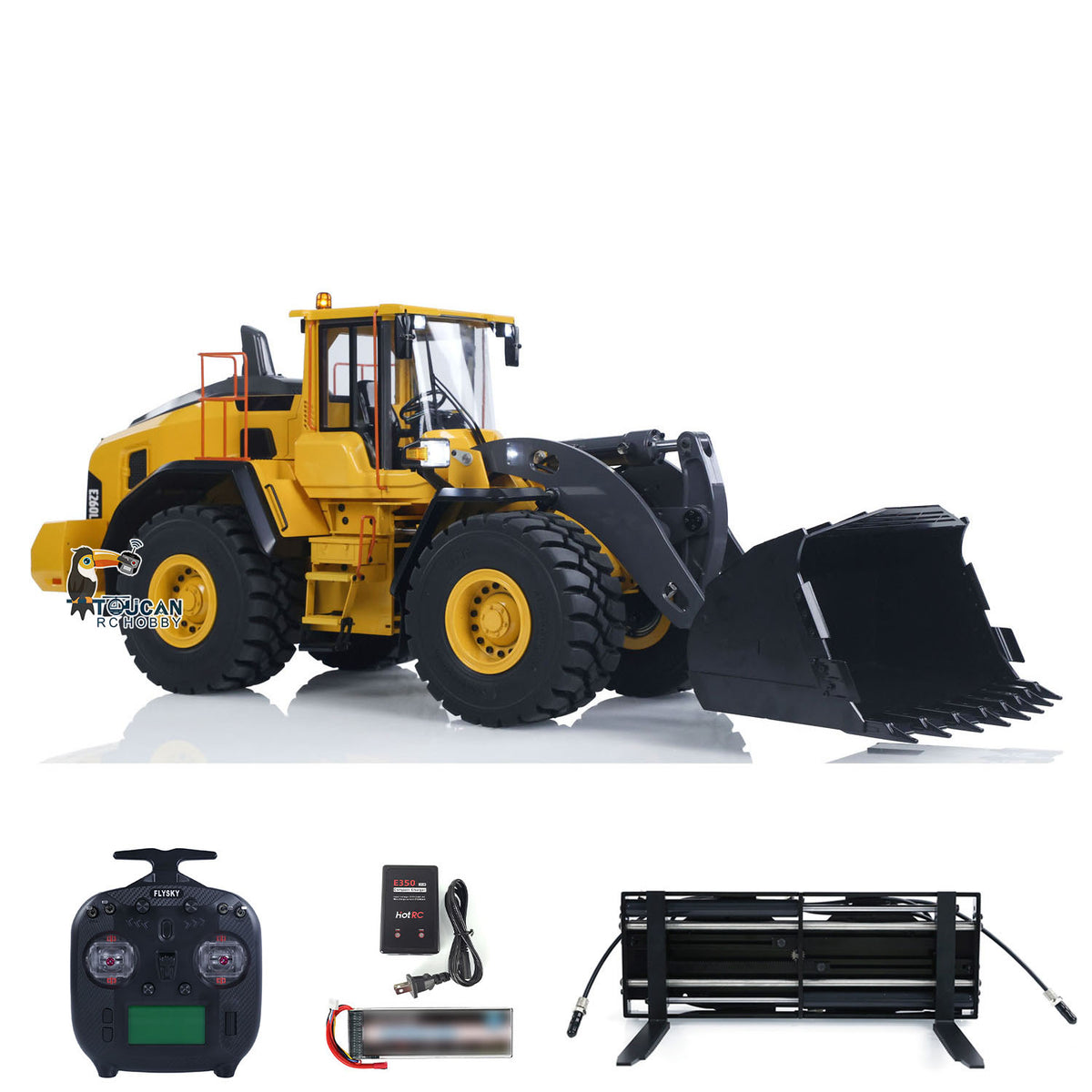 TOUCAN RC HOBBY Schneller kostenloser Versand MTModel 1/14 RC Hydraulik-Lader E260L RTR Modell Metall Funkfernsteuerung Schwere Baumaschine Baufahrzeuge ST8 Radio Akku