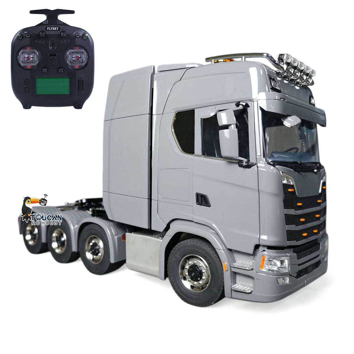 TOUCAN RC HOBBY LXY SC 770S 1/14 8*8 Radio Control Tractor Truck Wheel Side Reduction Axles Three Speed Transmission Hobbywing 1060 ESC 35T Motor