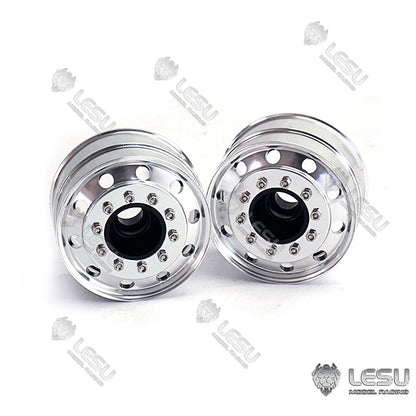 TOUCAN RC HOBBY LESU Metal Wide Front Rear 41.5MM Wheel Hub Wide Narrow Tire Parts for 1/16 RC Tractor Truck Trailer Dumper