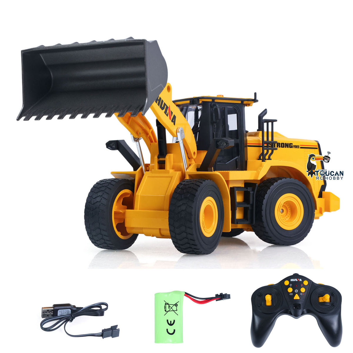 US Stock HUINA 1/16 RC Loader 552 - Half Metal Electric RTR