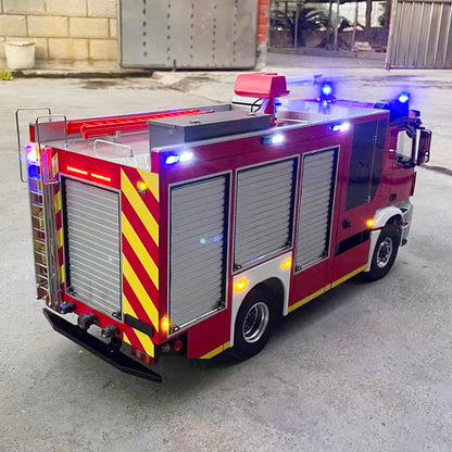 TOUCAN RC HOBBY 1/14 4*4 Remote Control Fire Fighting Truck Assembled 2Speed Gearbox Light Sound System Metal Axles Flysky ST8 Radio PNP/RTR