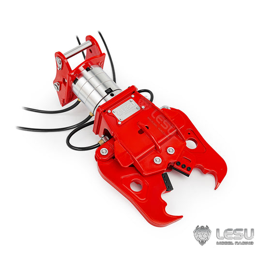 TOUCAN RC HOBBY LESU C0053/C0052-B Metal Hydraulic Clamp Shear 270 Degrees Rotatable for 1/14 RC Excavator LR960 ZX490 ET30H ET26L LR945 SK500 ET36L AC360 for Vehicle Model Enthusiast