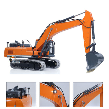 TOUCAN RC HOBBY LESU AOUE DX350LC 1/14 Metal RC Excavator B0013 Hydraulic Remote Control Digger Adjustable Tracks LCD Display Light System