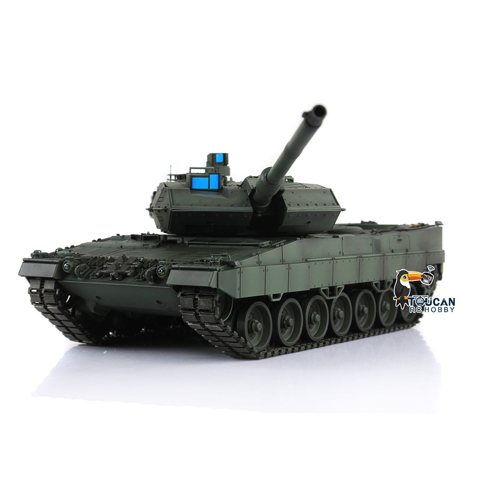 TOUCAN RC HOBBY Heng Long 1/16 TK7.0 3889 Leopard2A6 RTR RC Tank FPV Barrel Recoil BB IR Smoke 360 Degrees Turret Metal Tracks Road Drive Idler Wheels Gearbox