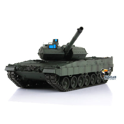TOUCAN RC HOBBY Heng Long 1/16 TK7.0 3889 Leopard2A6 RTR RC Tank FPV Barrel Recoil BB IR Smoke 360 Degrees Turret Metal Tracks Road Drive Idler Wheels Gearbox