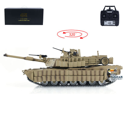 TOUCAN RC HOBBY Tongde 1/16 Abrams M1A2 RC Infrared Battle Tank SEP TUSK II Remote Controlled Electric Panzer Model 320 BB Unit Barrel Recoil System