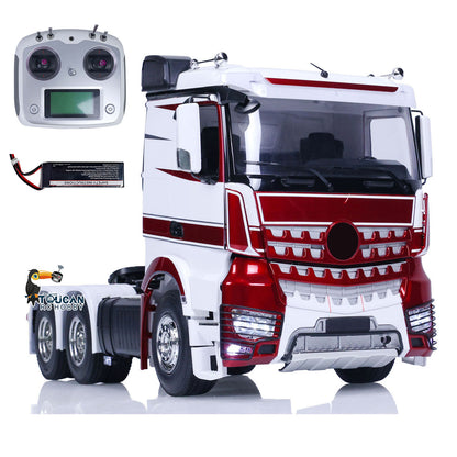 TOUCAN RC HOBBY HHRC Customized 1/14 6x4 RC Tractor Truck 3363 Remote Control Car Painted Assembled Model Lights Optional Versions
