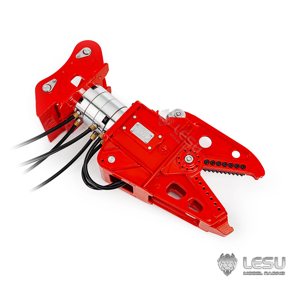 TOUCAN RC HOBBY LESU C0053/C0052-A Metal Hydraulic Shear with 270 Degrees Rotation for 1/14 RC Excavator Aoue C374F BA-B0001 Remote Control Construction Vehicles
