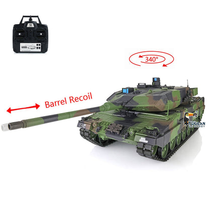 TOUCAN RC HOBBY Heng Long 1/16 TK7.0 Plastic USA M1A2 Abrams 3918 German Leopard2A6 3889 RTR RC Tank BB Infrared Combat Smoke Barrel Recoil Sound Light System