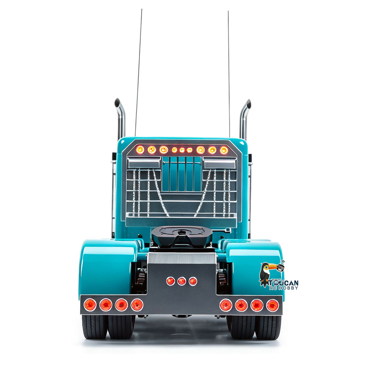 TOUCAN RC HOBBY 56344 Grand Hauler Camion tracteur RC 1/14 RTR 8x6 châssis métallique, moteur brushless, ESC, essieu relevable central, blocage de différentiel, fumée, radiocommande