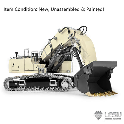 TOUCAN RC HOBBY LESU LR956 1/14 Metal RC Hydraulic Front Shovel Excavator B0031 Dual Pumps KIT Digger with 7CH Valve Light System Simulated GPS