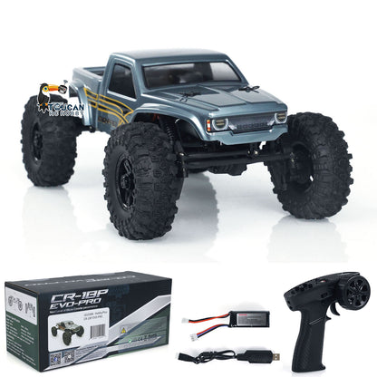 TOUCAN RC HOBBY US Stock 4x4 1/18 Hobby Plus RC Rock Crawler Car Electric Off-road Vehicles CR18P Fighter Ready to Run Mini Hobby Model DIY