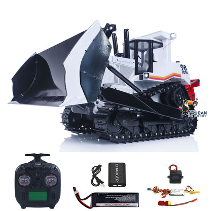 TOUCAN RC HOBBY JDModel DXR2 1/14 Metal RC Hydraulic Bulldozer Remote Controlled Earth Moving Machine Model JDM-201 New Sound System Light ST8 Remote Controller Motor