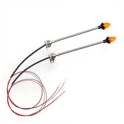 TOUCAN RC HOBBY 1 Paar LED-Kunststoff-Markierungsleuchten Seitenwarnleuchte 2,2V-3V für DIY 1/14 RC Traktor LKW Modell Bulldozer Kipper Autoteile