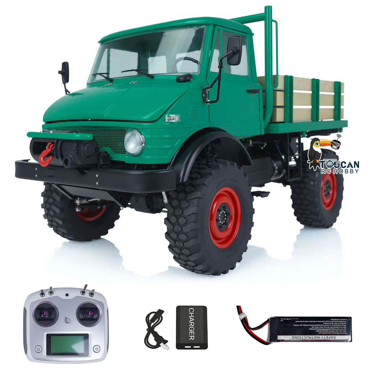 TOUCAN RC HOBBY LESU RAVE-UM406 1/10 RC-Geländewagen RA-Z001 PNP 4X4 Crawler mit Flysky I6S Fernsteuerung, 2-Gang-Getriebe, Sound- und Lichtsystem