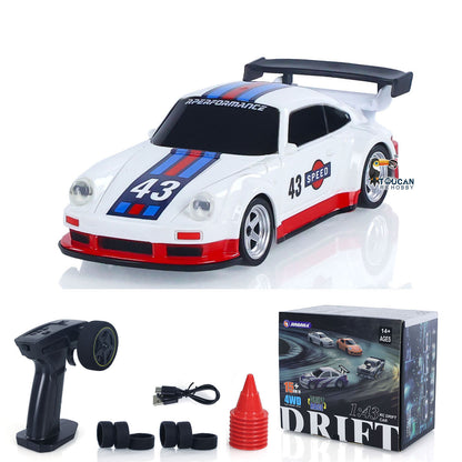 TOUCAN RC HOBBY JiaBaiLe High Speed 2.4G Mini RC Drift Car 1/43 Racing Vehicles Gyroscope 4WD Ready to Go Mini Car Radio Battery Lights Model