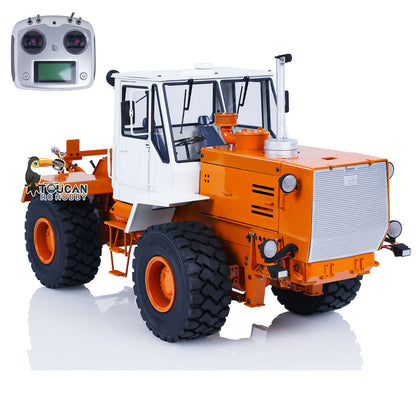 TOUCAN RC HOBBY JZModel T150K 1/12 Metal RC PNP Hydraulic Tractor 2 Speed Transmission 3 Way Valve I6S Controller Light Sound for Model Collectors