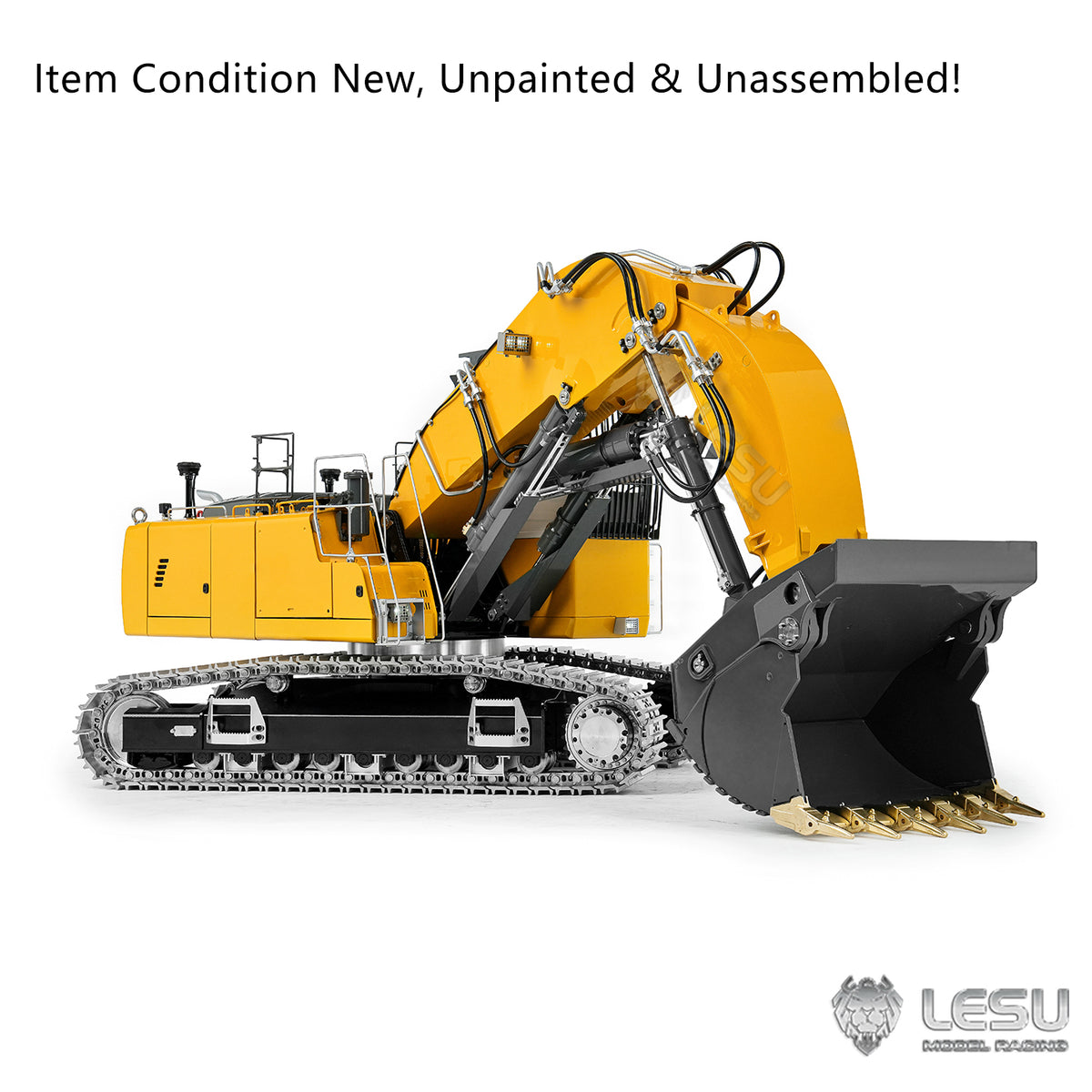 TOUCAN RC HOBBY LESU LR956 1/14 Metal RC Hydraulic Front Shovel Excavator B0031 Dual Pumps KIT Digger with 7CH Valve Light System Simulated GPS