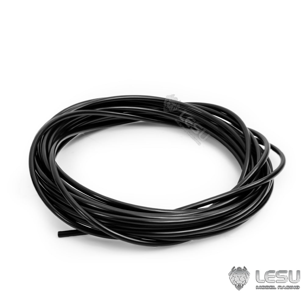 TOUCAN RC HOBBY LESU Metal Cylinder/Spring Oil Pipe Protector Plastic Soft/Stiff Oil Pipe for 1/14 RC Hydraulic Dumper Crane Truck Forklift for Professional Vehicle Modeler