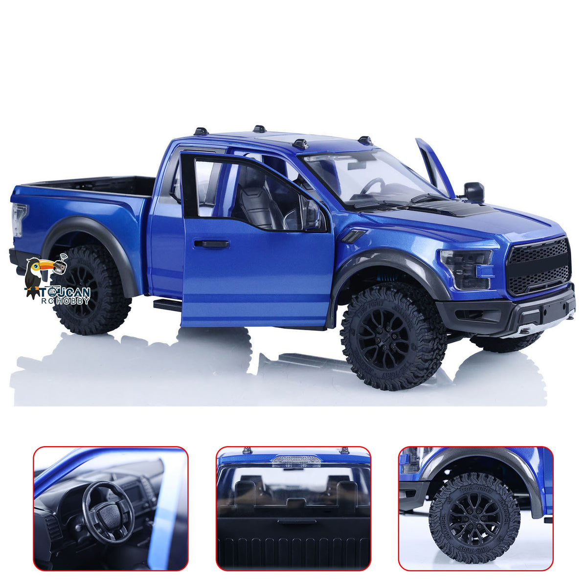 TOUCAN RC HOBBY JDModel F150 1/10 Metal RC Crawler Off Road Car Optional Plastic Light System Spare Part for Scale Model Hobbyists