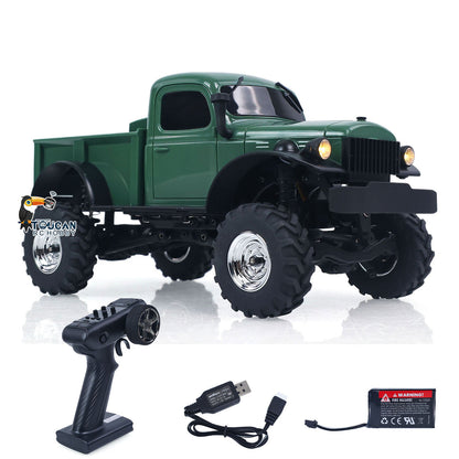 TOUCAN RC HOBBY UDIRC UCX2401 4WD 2-Gang-Getriebe 1/24 ferngesteuerter Crawler RC Offroad-Auto Metallchassis-Schiene RTR Bürstenmotor Licht ohne Sound