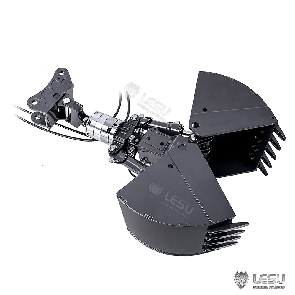 TOUCAN RC HOBBY Metal Clamshell Bucket for 1/14 RC Hydraulic Excavator Digger Model DIY Accessories LESU ET35 B0006 AC360 ET30H R945 SK500 374F
